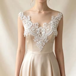 1 Piece Embroidered Lace Fabric Patch Sewing Dress Neckline Collar Applique Wedding Gown Decoration DIY Repair