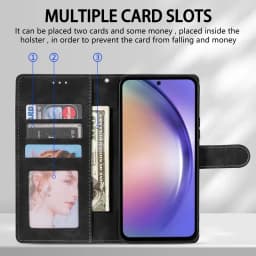 Wallet Card Slot Magnetic Flip Leather Case For Samsung Galaxy S25 Ultra S24 S23 Plus S22 S21 FE S20 FE Note 20 10 Lite 9 Cover