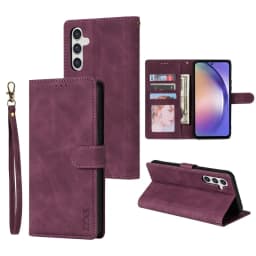 Wallet Card Slot Magnetic Flip Leather Case For Samsung Galaxy S25 Ultra S24 S23 Plus S22 S21 FE S20 FE Note 20 10 Lite 9 Cover