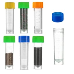50/100Pcs Plastic Test Tubes Vials Sample Container Powder Craft Screw Cap Bottles for Office School Chemistry Supplies 1-10ml