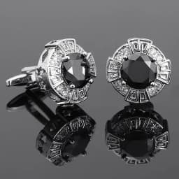 French Style Cufflinks Luxury Zircon Sleeve Studs Mens Shirts Cufflinks Crystal Copper Cuff Buttons Premium British Cuff Links