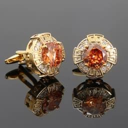 French Style Cufflinks Luxury Zircon Sleeve Studs Mens Shirts Cufflinks Crystal Copper Cuff Buttons Premium British Cuff Links