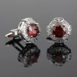 French Style Cufflinks Luxury Zircon Sleeve Studs Mens Shirts Cufflinks Crystal Copper Cuff Buttons Premium British Cuff Links