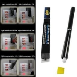 5/15/25/35/50% VLT Reflective Silver Glass Film Heat Blocking Vinyl Roll Stickers for Home Car Self Adhesive Privacy Window Tint