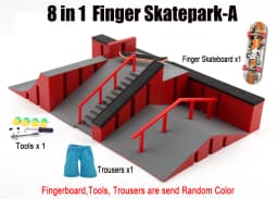Finger Skateboard Big Scene DIY Mini Park Finger Skatepark Ramp Track Stairs Venue Combination Indoor Home Toys