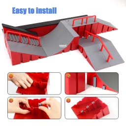 Finger Skateboard Big Scene DIY Mini Park Finger Skatepark Ramp Track Stairs Venue Combination Indoor Home Toys