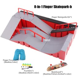 Finger Skateboard Big Scene DIY Mini Park Finger Skatepark Ramp Track Stairs Venue Combination Indoor Home Toys