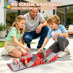 Finger Skateboard Big Scene DIY Mini Park Finger Skatepark Ramp Track Stairs Venue Combination Indoor Home Toys