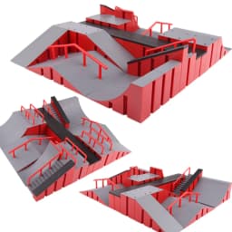Finger Skateboard Big Scene DIY Mini Park Finger Skatepark Ramp Track Stairs Venue Combination Indoor Home Toys