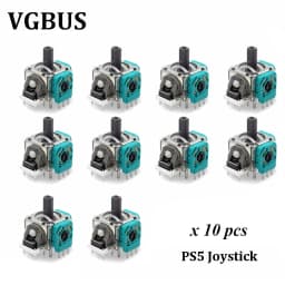 10 Sets For PlayStation 5 PS5 Controller 3D Analog Joystick Sensor Module Potentiometer Thumbstick Mushroom Cap Grip Thumb Cover