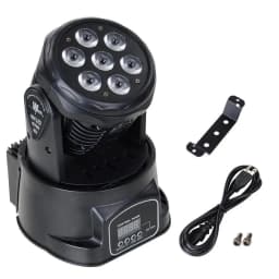 2PCS Mini LED Wash7x12W RGBW Moving Head Lighting 4in1 RGBW For Disco DJ KTV 12/16DMX Channels LED Stage Ball 14 Channels Light