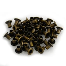 100sets Brass Eyelet No Washer 1.5mm/2mm/2.5mm Leather Craft Repair Grommet Round Eye Ring Shoes Bag Clothing Leather Belt Hat