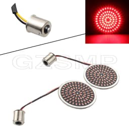 1156 1157 LED Turn Signal Indicator Light Bullet Lamp 2 inch Inserts Light for Harley Sportster Touring Electra Glide CVO Moto