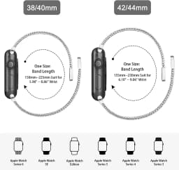 Milanese Loop For Apple Watch Band 44mm 40mm 45mm 41mm 42mm 49mm 45mm belt bracelet iWatch series 11 10 9 8 7 se3 Ultra3 Strap