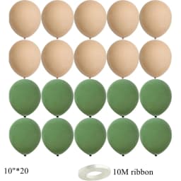 40inch Vintage Green Number Balloon 18inch Heart Balloons For 30 40 50 60 70 Happy Birthday Party Decoration DIY Home Supplies