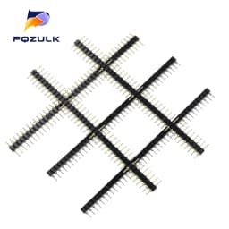 10PCS 40P Male Header 1X40 Pin 2.54 Round Female Pin Header Connector 1*40 Hole Single Inline Row Needle Seat Hole Row