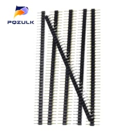 10PCS 40P Male Header 1X40 Pin 2.54 Round Female Pin Header Connector 1*40 Hole Single Inline Row Needle Seat Hole Row