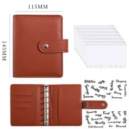 Budget Planner 2026 Cash Envelope Savings Money 6 Holes Binder for Financial Management A7 Loose-leaf Notebook Binder Housing