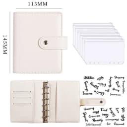 Budget Planner 2026 Cash Envelope Savings Money 6 Holes Binder for Financial Management A7 Loose-leaf Notebook Binder Housing