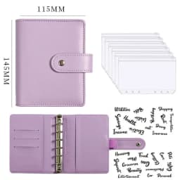 Budget Planner 2026 Cash Envelope Savings Money 6 Holes Binder for Financial Management A7 Loose-leaf Notebook Binder Housing