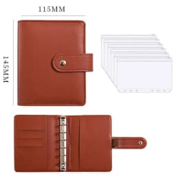 Budget Planner 2026 Cash Envelope Savings Money 6 Holes Binder for Financial Management A7 Loose-leaf Notebook Binder Housing