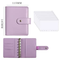 Budget Planner 2026 Cash Envelope Savings Money 6 Holes Binder for Financial Management A7 Loose-leaf Notebook Binder Housing