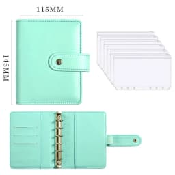 Budget Planner 2026 Cash Envelope Savings Money 6 Holes Binder for Financial Management A7 Loose-leaf Notebook Binder Housing
