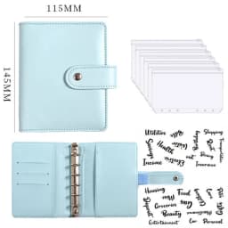 Budget Planner 2026 Cash Envelope Savings Money 6 Holes Binder for Financial Management A7 Loose-leaf Notebook Binder Housing