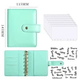 Budget Planner 2026 Cash Envelope Savings Money 6 Holes Binder for Financial Management A7 Loose-leaf Notebook Binder Housing