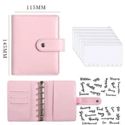Budget Planner 2026 Cash Envelope Savings Money 6 Holes Binder for Financial Management A7 Loose-leaf Notebook Binder Housing