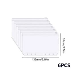 Budget Planner 2026 Cash Envelope Savings Money 6 Holes Binder for Financial Management A7 Loose-leaf Notebook Binder Housing