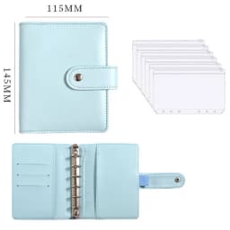 Budget Planner 2026 Cash Envelope Savings Money 6 Holes Binder for Financial Management A7 Loose-leaf Notebook Binder Housing