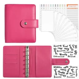 Budget Planner 2026 Cash Envelope Savings Money 6 Holes Binder for Financial Management A7 Loose-leaf Notebook Binder Housing