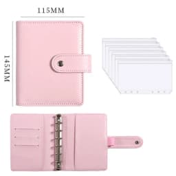 Budget Planner 2026 Cash Envelope Savings Money 6 Holes Binder for Financial Management A7 Loose-leaf Notebook Binder Housing