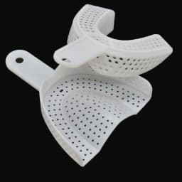 6pcs/set Dental Plastic Tray Without Mesh Dental Impression Trays Dentist Tools Dentistry Lab Material Teeth Holder