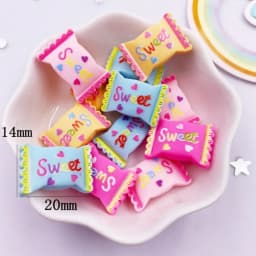 Resin 3D Sweet Colorful Dot Candy Flatback Cabochon Simulation Foods 20pcs Scrapbook Crafts DIY Accessory Decor Figurines OM230T