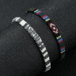 Surfer bracelet set for men and women - Handmade bohemian summer holiday jewelry - Waterproof cotton bracelet set -Birthday gift