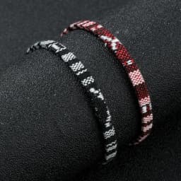Surfer bracelet set for men and women - Handmade bohemian summer holiday jewelry - Waterproof cotton bracelet set -Birthday gift