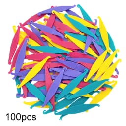 100pcs Orthodontic Elastic Placer For Braces Disposable Rubber Ring Hook Dental Orthodontic Rubber Ring Hook For Dentist Clinic