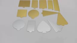Meibum Dessert Board Base Golden Paper Plates Silver Mousse Mat 100pcs/Set Cake Cardboard Pastries Display Tray Decorative Tools