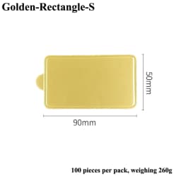 Meibum Dessert Board Base Golden Paper Plates Silver Mousse Mat 100pcs/Set Cake Cardboard Pastries Display Tray Decorative Tools