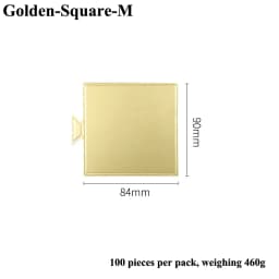 Meibum Dessert Board Base Golden Paper Plates Silver Mousse Mat 100pcs/Set Cake Cardboard Pastries Display Tray Decorative Tools