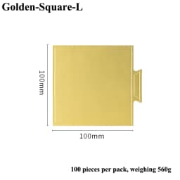 Meibum Dessert Board Base Golden Paper Plates Silver Mousse Mat 100pcs/Set Cake Cardboard Pastries Display Tray Decorative Tools