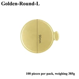 Meibum Dessert Board Base Golden Paper Plates Silver Mousse Mat 100pcs/Set Cake Cardboard Pastries Display Tray Decorative Tools