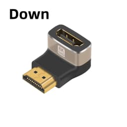 Nku 8K@60Hz/4K@120Hz HDR 90 Degree HDMI-compatible Male To Female Adapter Coupler L-Shaped Extender for Laptop PC HDTV Monitor