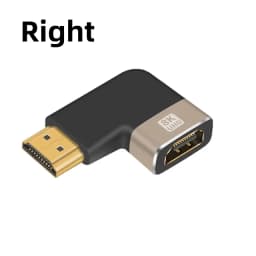 Nku 8K@60Hz/4K@120Hz HDR 90 Degree HDMI-compatible Male To Female Adapter Coupler L-Shaped Extender for Laptop PC HDTV Monitor