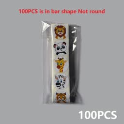 100-500pc Stickers Rolling Animal Roll Stickers Small Cute Game Sticker DIY Gift Sealing Label Decoration