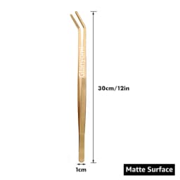 Colorful 8/12-Inch Kitchen Tongs, Stainless Steel Culinary Precision Tweezer Cooking Tongs for BBQ, Food Styling & Baking Decor