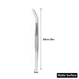 Colorful 8/12-Inch Kitchen Tongs, Stainless Steel Culinary Precision Tweezer Cooking Tongs for BBQ, Food Styling & Baking Decor
