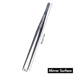 Colorful 8/12-Inch Kitchen Tongs, Stainless Steel Culinary Precision Tweezer Cooking Tongs for BBQ, Food Styling & Baking Decor